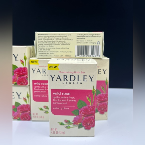 Yardley Of London Wild Rose Soap Rare Discontinued Scent 4oz Bar Soap - Picture 6 of 7